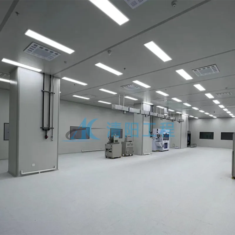 Чистое помещение класса 10 000 для производства электронных полупроводников в Наньтуне, провинция Цзянсу 